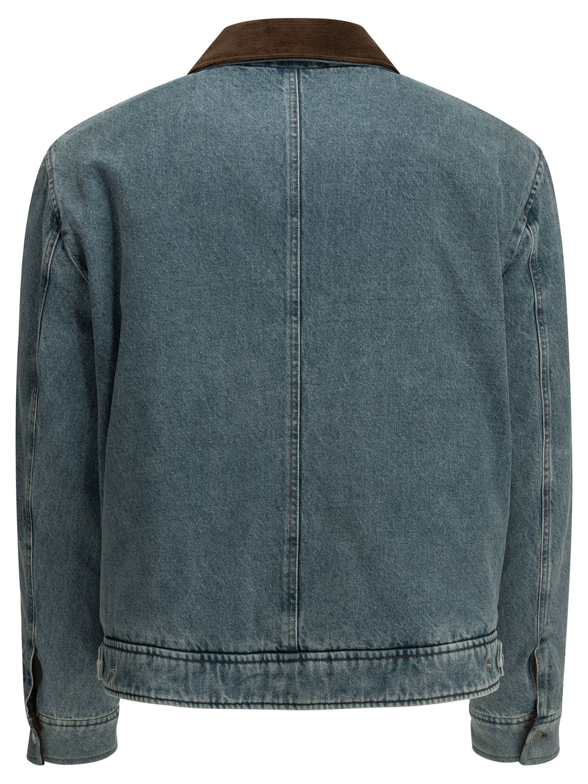 Ami Paris "Ami de Coeur" Denim Jacket - Light Blue
