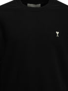 Ami Paris "Ami de Coeur" Crew-Neck Sweatshirt - Black