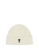 Ami Paris "Ami de Coeur" Beanie - White