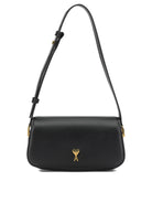 Ami Paris "Paris Paris" Small Shoulder Bag - Black