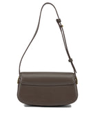 Ami Paris "Paris Paris" Small Shoulder Bag - Brown