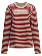 Ami Paris "Marinière" Crew-Neck T-Shirt - Red