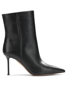 Aquazzura "Harper 85MM" Ankle Boots with Zipper - Black