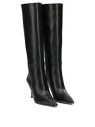 Aquazzura "Harper 85MM" Knee-High Boots - Black