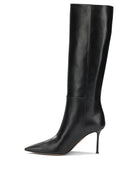 Aquazzura "Harper 85MM" Knee-High Boots - Black