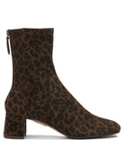 Aquazzura "Saint Honore 50 mm" Ankle Boots with Zipper - Brown