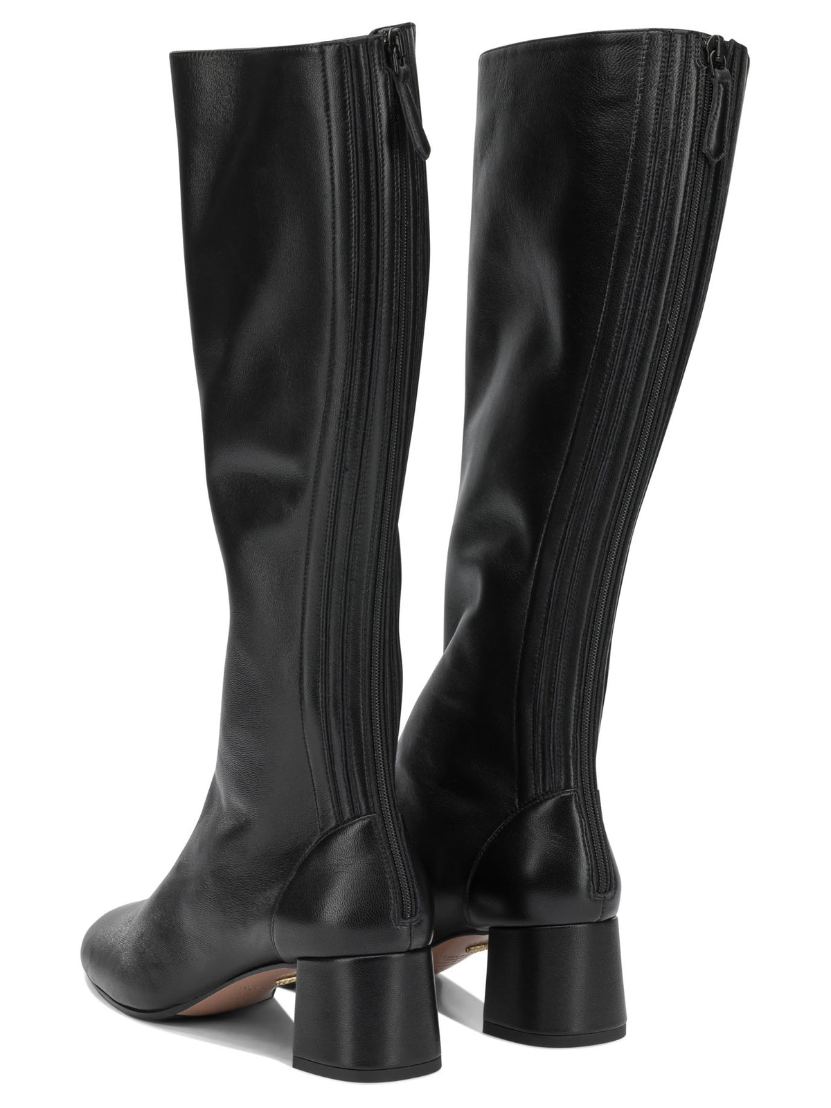 Aquazzura "Saint Honore 50MM" Knee-High Boots - Black