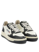 Autry "Medalist Low" Low-Top Sneakers - Beige