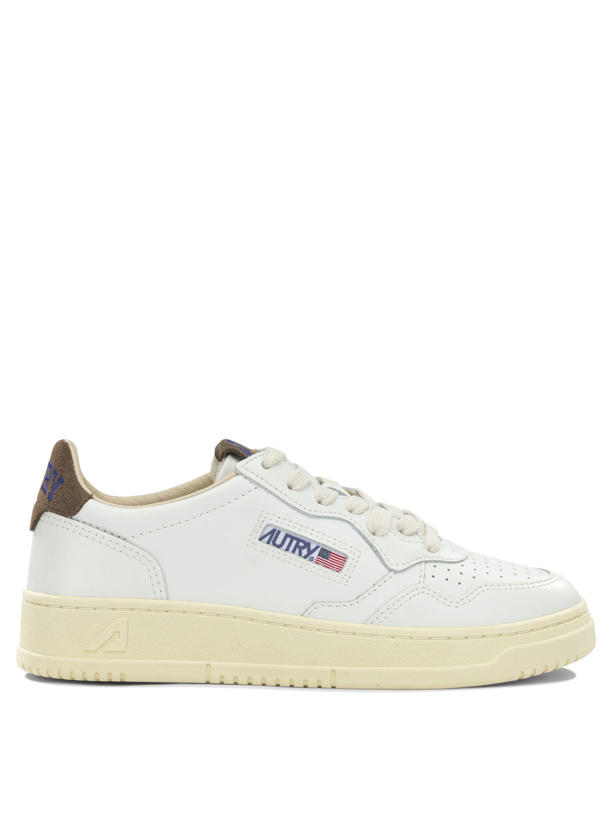 Autry "Medalist Low" Low-Top Sneakers - Brown