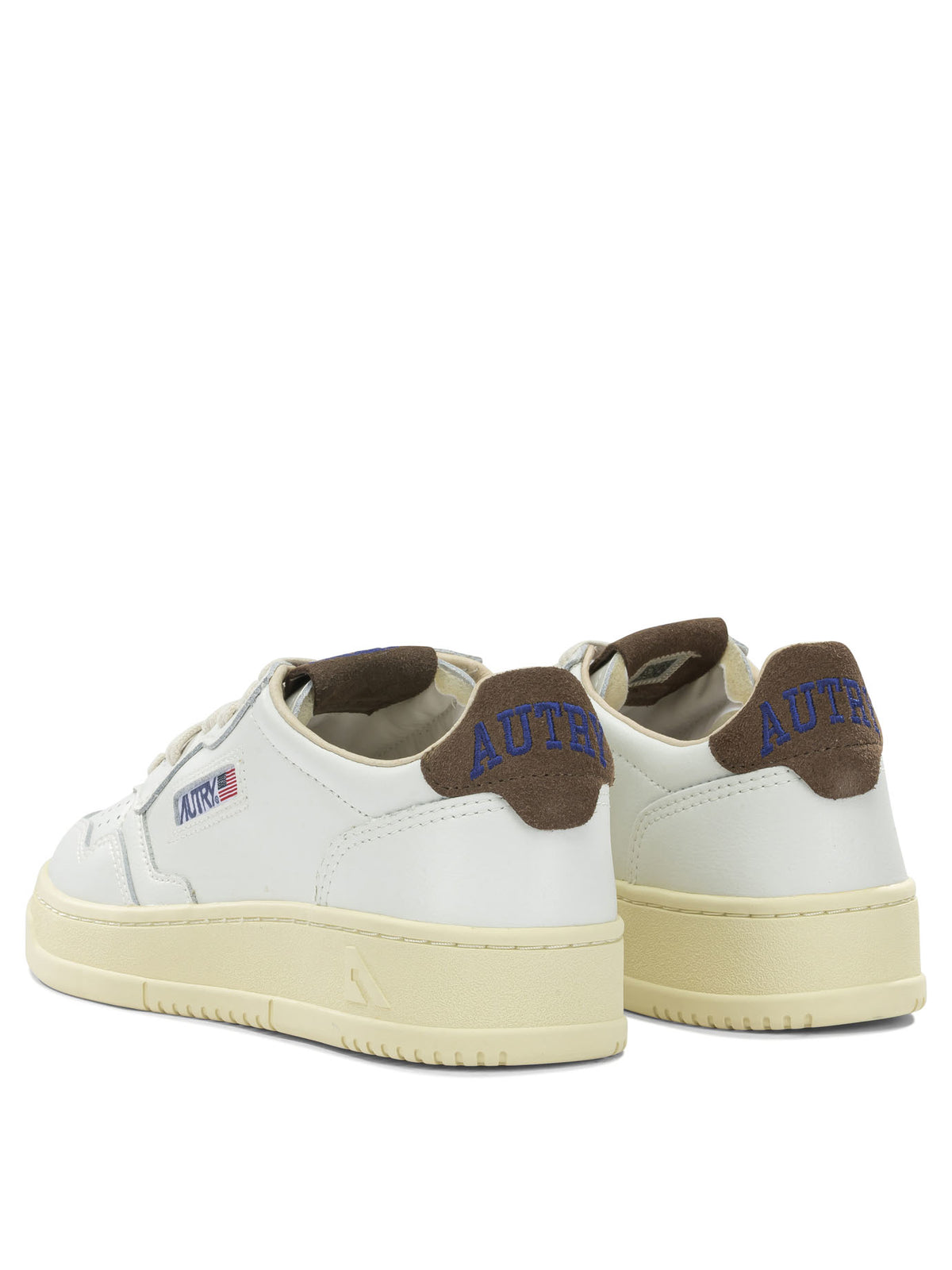 Autry "Medalist Low" Low-Top Sneakers - Brown