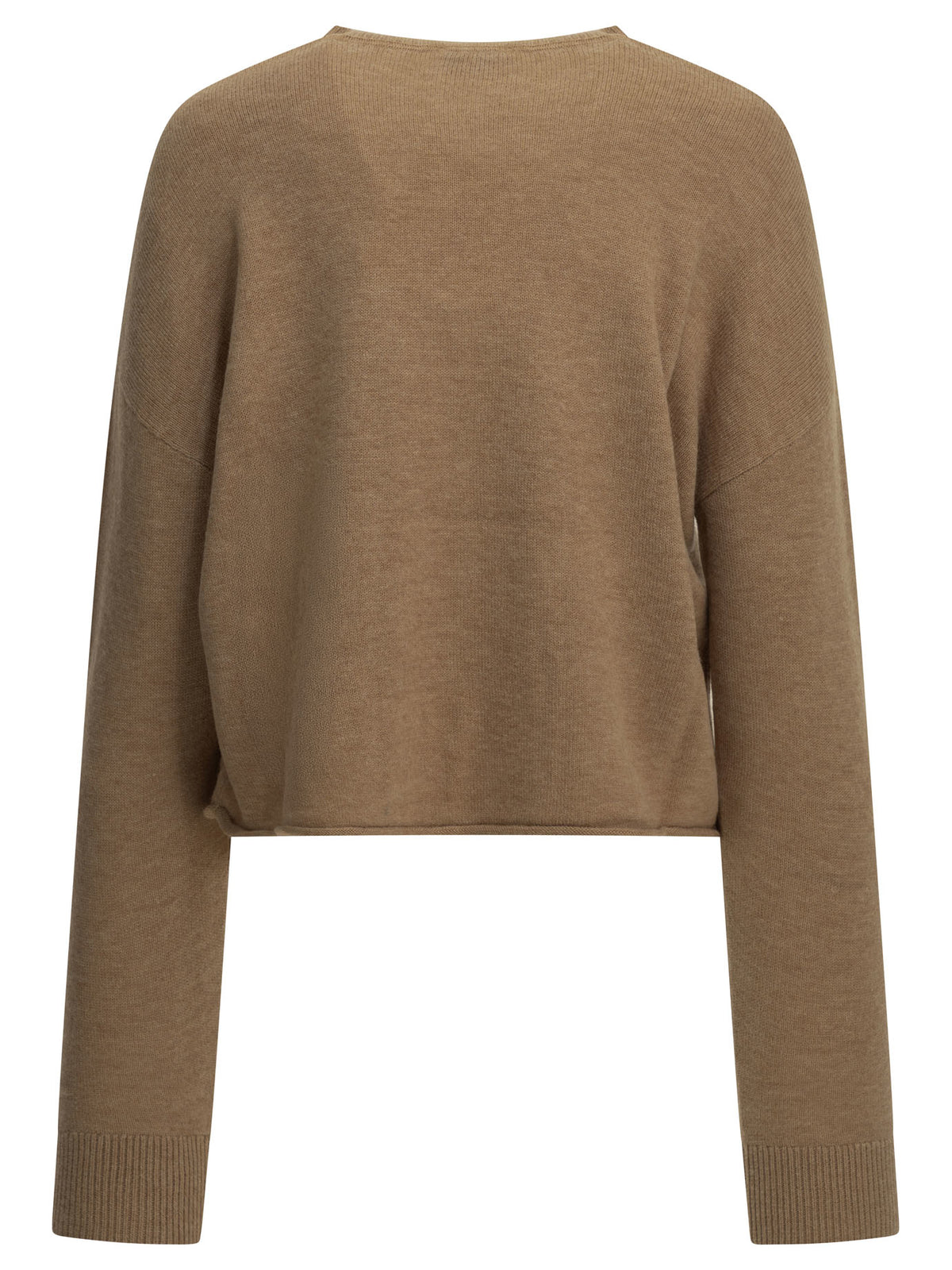 Autry Crew-neck sweater with logo - Beige