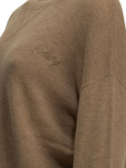 Autry Crew-neck sweater with logo - Beige
