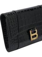 Balenciaga "Hourglass" clutch bag - Black