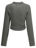 Balenciaga Cropped crew-neck sweater - Grey