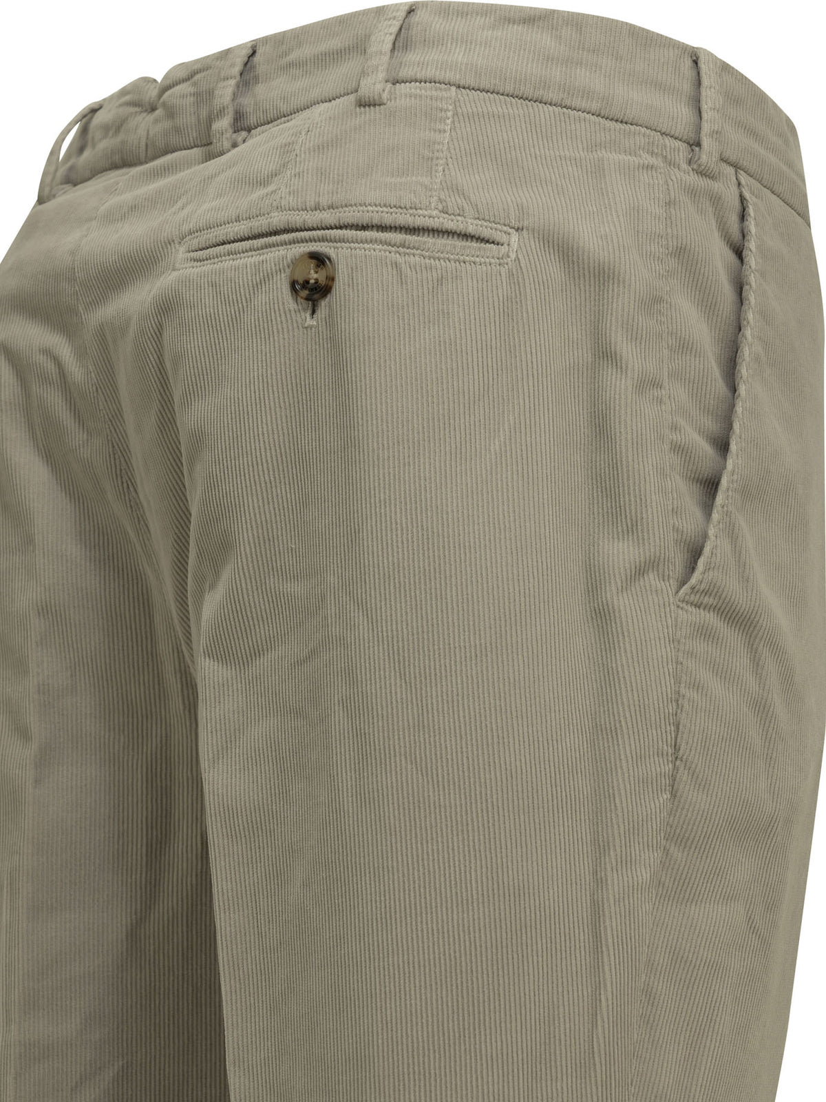 Brunello Cucinelli Tailored cotton velvet pants - Grey