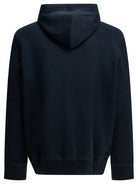 Brunello Cucinelli Cashmere and Cotton Zip-Up Sweatshirt - Blue