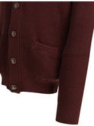 Brunello Cucinelli Cotton cardigan - Burgundy