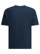 Brunello Cucinelli Crewneck T-shirt with logo - Blue