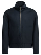 Brunello Cucinelli Cashmere bomber jacket - Blue