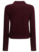 Burberry Wool Polo Sweater - Burgundy