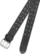 Carhartt WIP "Double Script" Leather Belt - Black