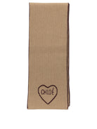 Chloé "Encoeur" Scarf - Brown