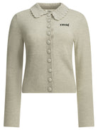 Chloé Polo Sweater with Logo - Grey