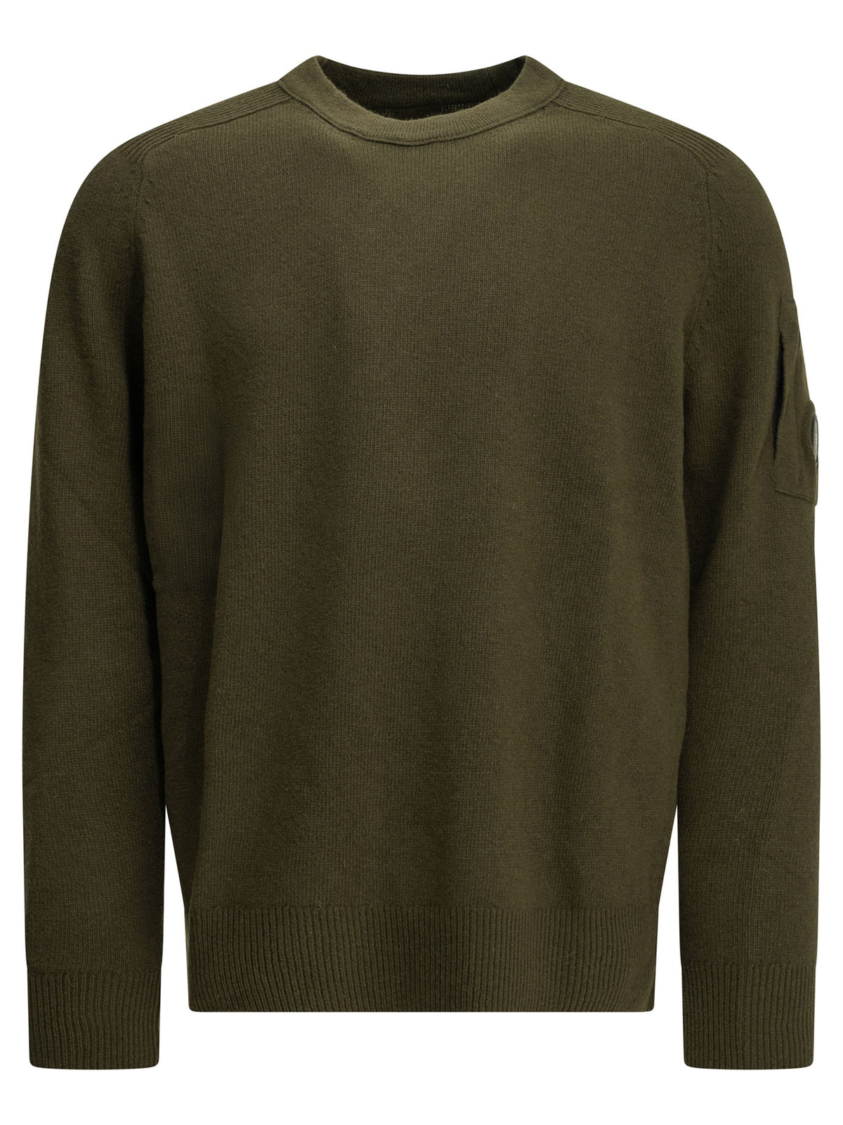 C.P. Company "Lens" Crew-Neck Sweater - Green