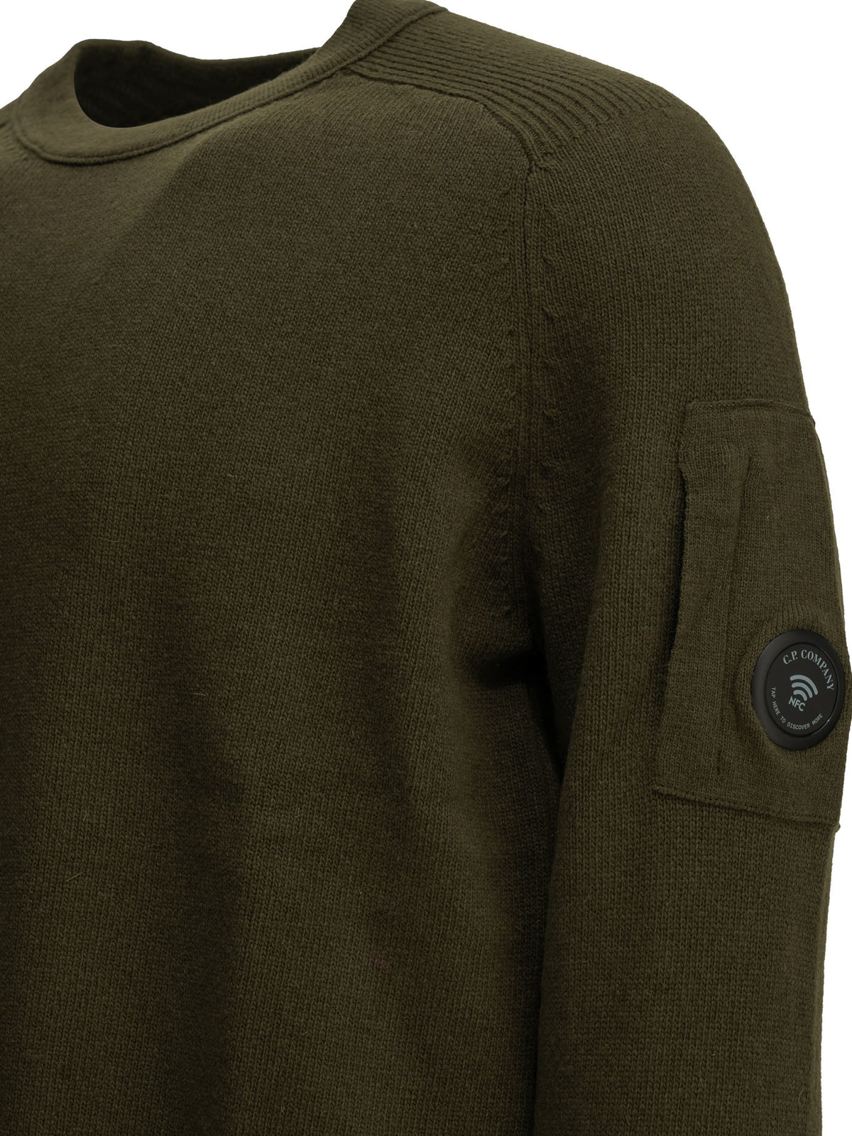 C.P. Company "Lens" Crew-Neck Sweater - Green