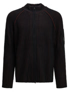 C.P. Company "Lens" Zip-Up Sweater - Black