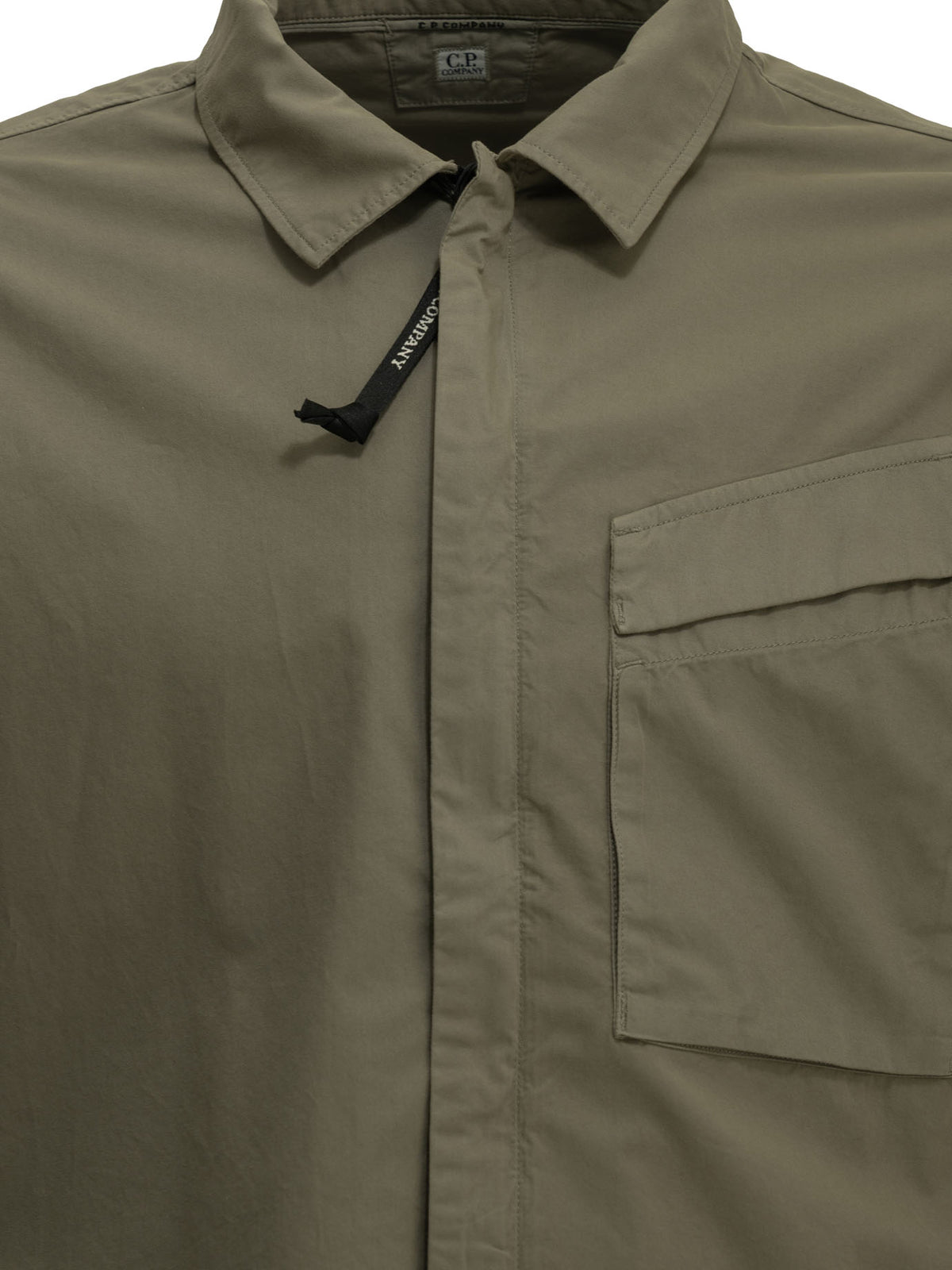 C.P. Company Overshirt Jacket with Logo - Green
