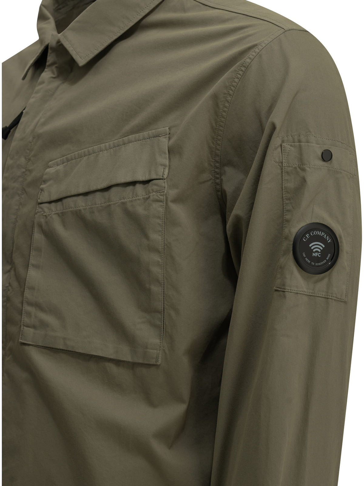 C.P. Company Overshirt Jacket with Logo - Green