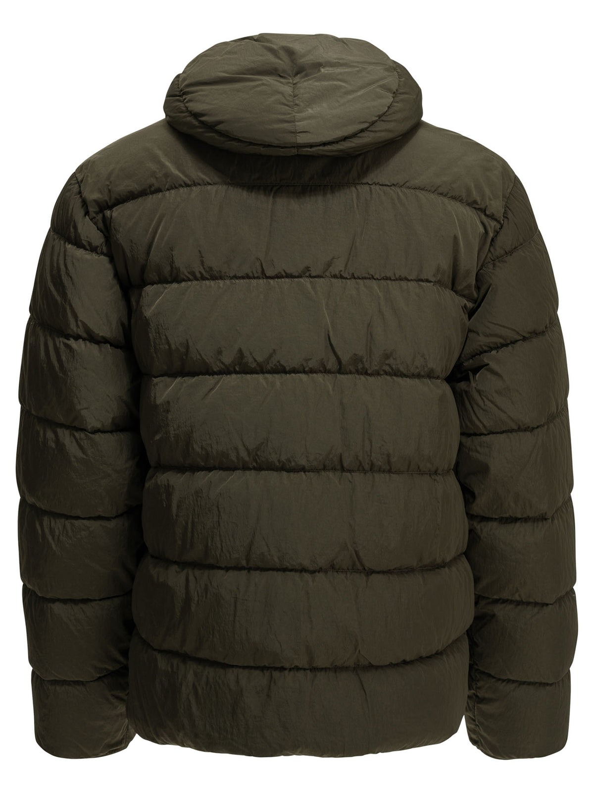 C.P. Company "Chrome-R Goggle" Short Down Jacket - Green