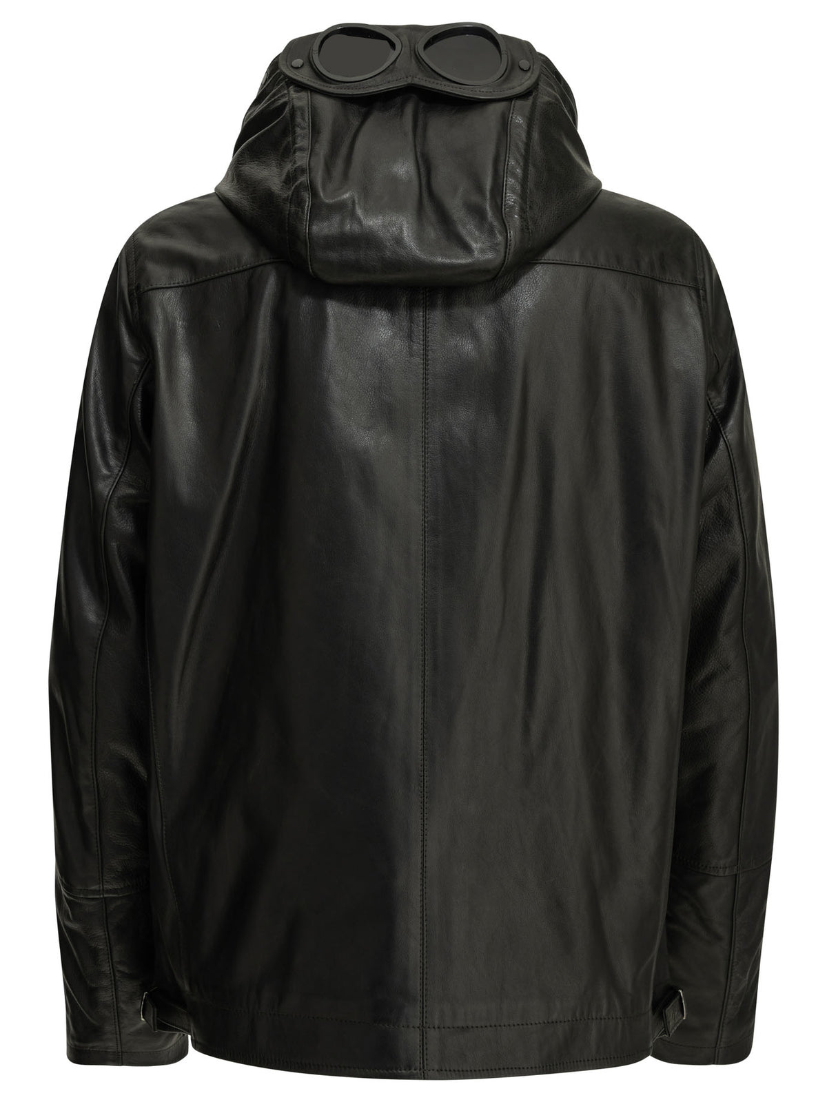 C.P. Company "Goggle" Leather Jacket - Black