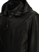 C.P. Company "Goggle" Leather Jacket - Black