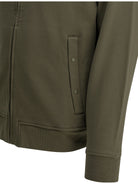 C.P. Company Zip-up Sweatshirt with Logo - Green