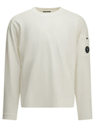 C.P. Company Crewneck T-shirt with logo - White