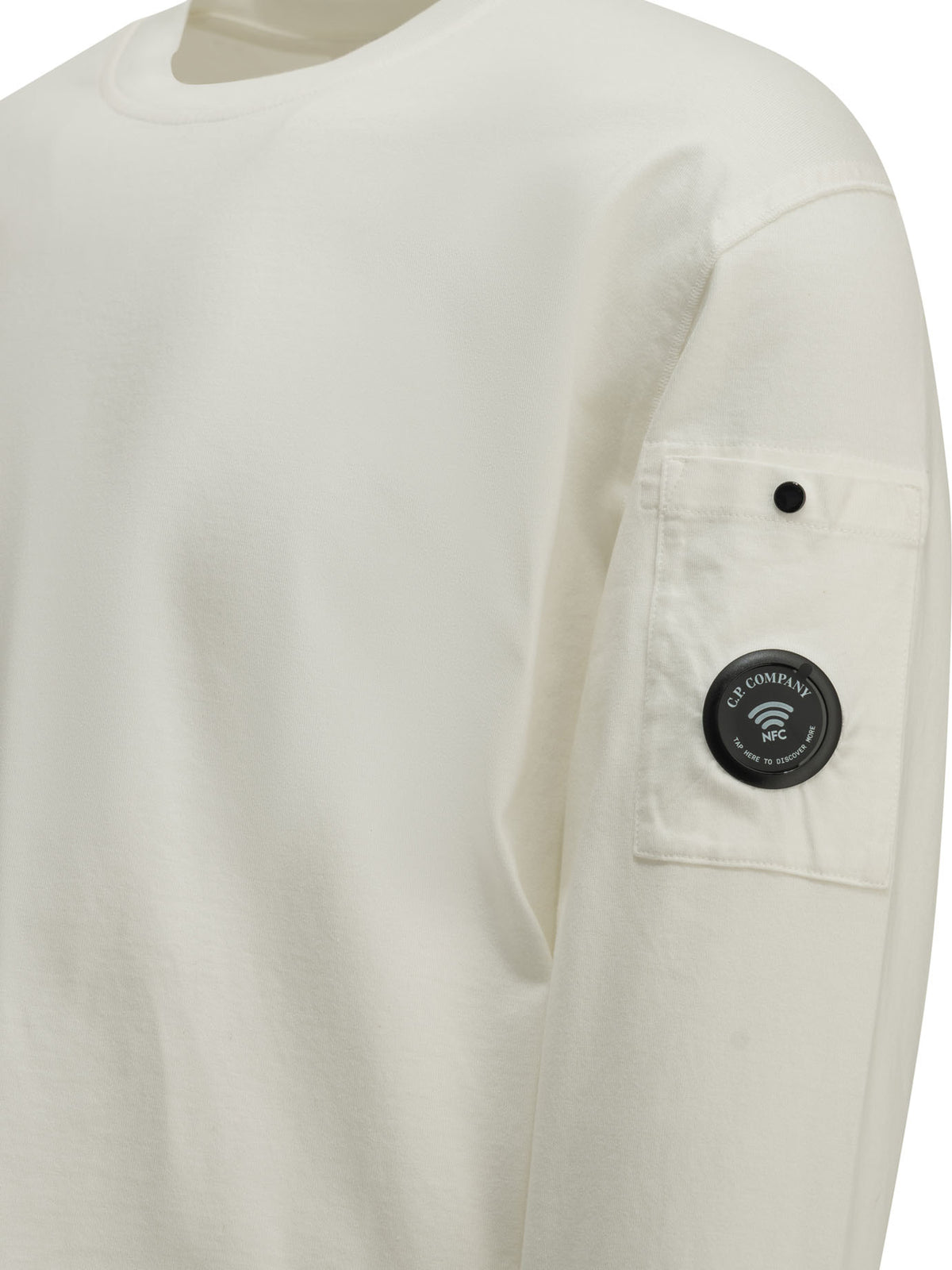 C.P. Company Crewneck T-shirt with logo - White