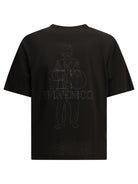 C.P. Company Crewneck T-shirt with logo - Black