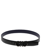 Ferragamo "Gancini" Leather belt - Black