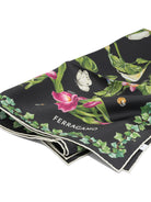 Ferragamo "Eden Shoes" scarf - Black