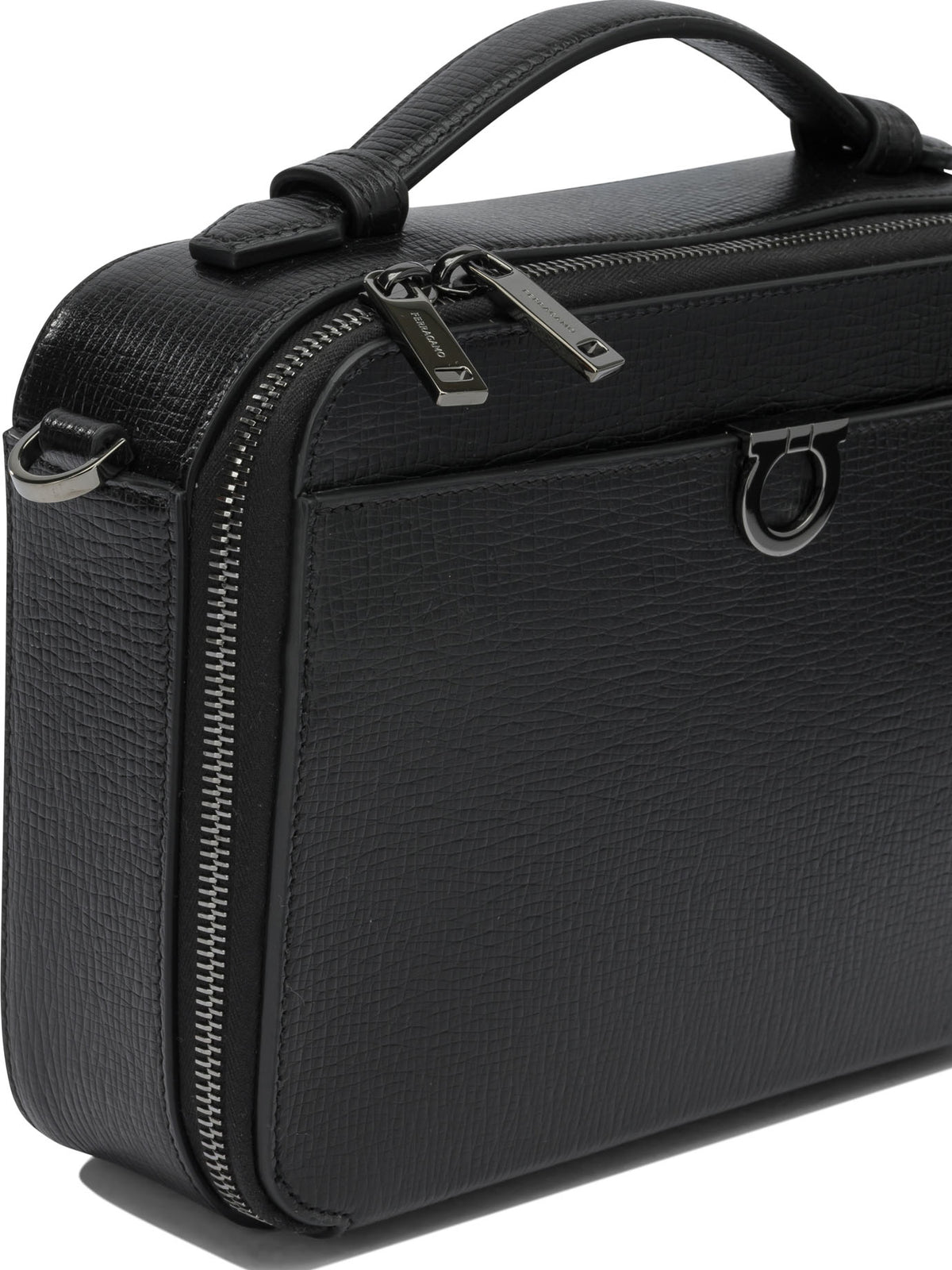 Ferragamo "Gancini" small crossbody bag - Black