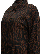 Ganni "Leopard" Short Dress - Brown