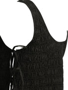 Ganni Casual pleated top - Black