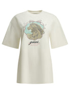 Ganni "Qixi" Crew-Neck T-Shirt - White