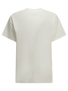 Ganni "Mushroom Teddy" Crew-Neck T-Shirt - White