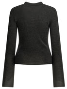 Ganni Logo polo sweater - Grey