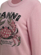 Ganni "Crab" Crewneck sweater - Pink