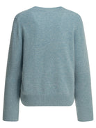 Ganni "Mermaid" Crew-neck sweater - Light Blue