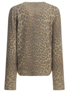 Ganni "Tiger" crewneck sweater - Brown